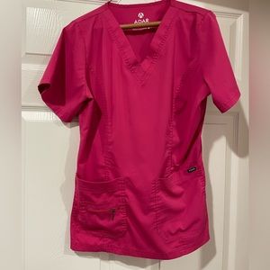 Adar Pro Pink Scrub Top